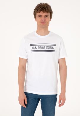 Erkek Regular Fit Beyaz Bisiklet Yaka Tişört - 50306907037