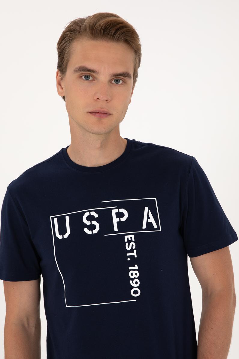 Erkek Regular Fit Lacivert Bisiklet Yaka Tişört