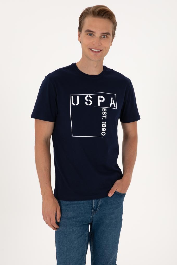 Erkek Regular Fit Lacivert Bisiklet Yaka Tişört