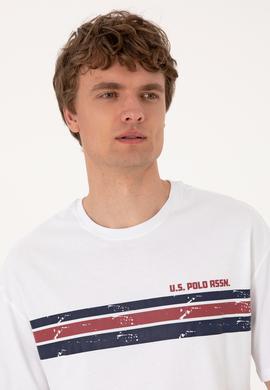 Erkek Comfort Fit Beyaz Bisiklet Yaka Tişört - 50306912019