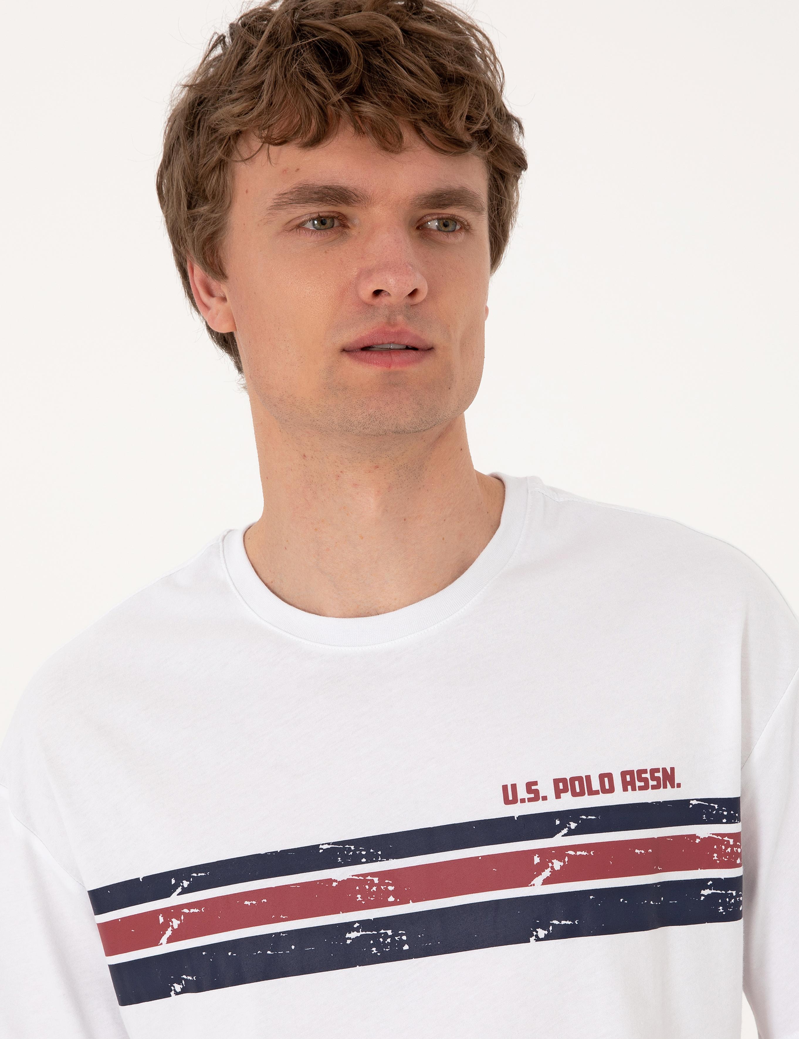 تی شرت یقه گرد ریلکس یقه گرد مردانه یو اس پولو | U.S. Polo Assn. - تصویر 2