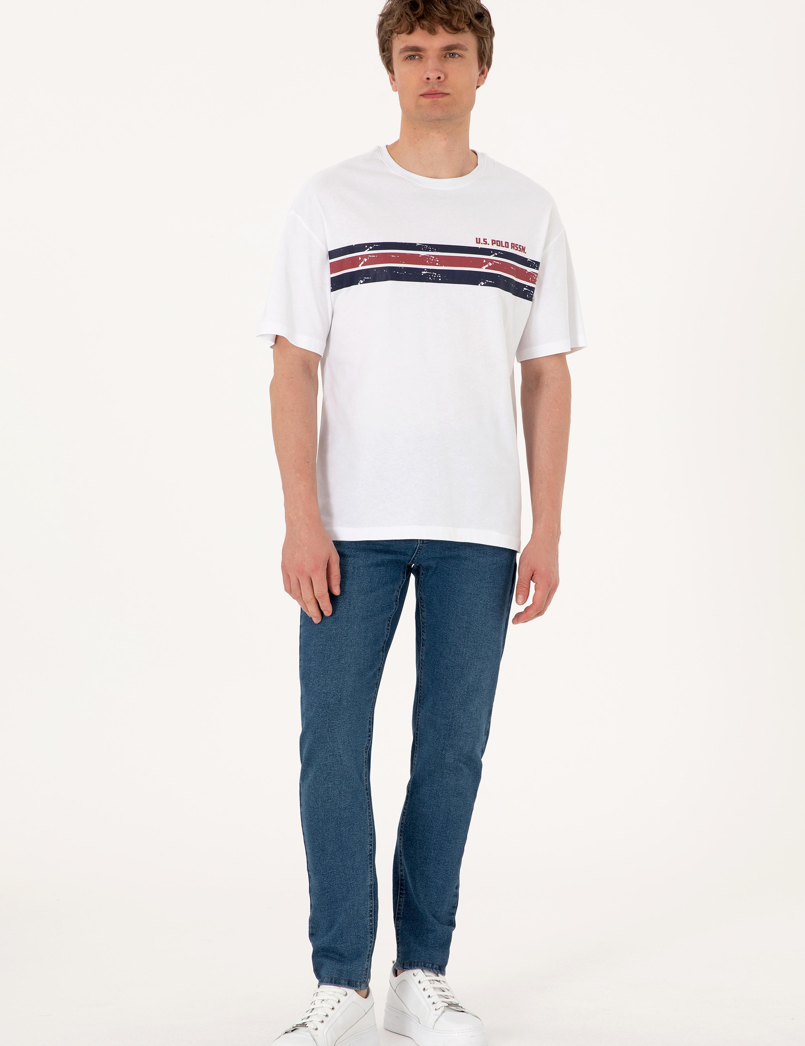 تی شرت یقه گرد ریلکس یقه گرد مردانه یو اس پولو | U.S. Polo Assn. - تصویر 4