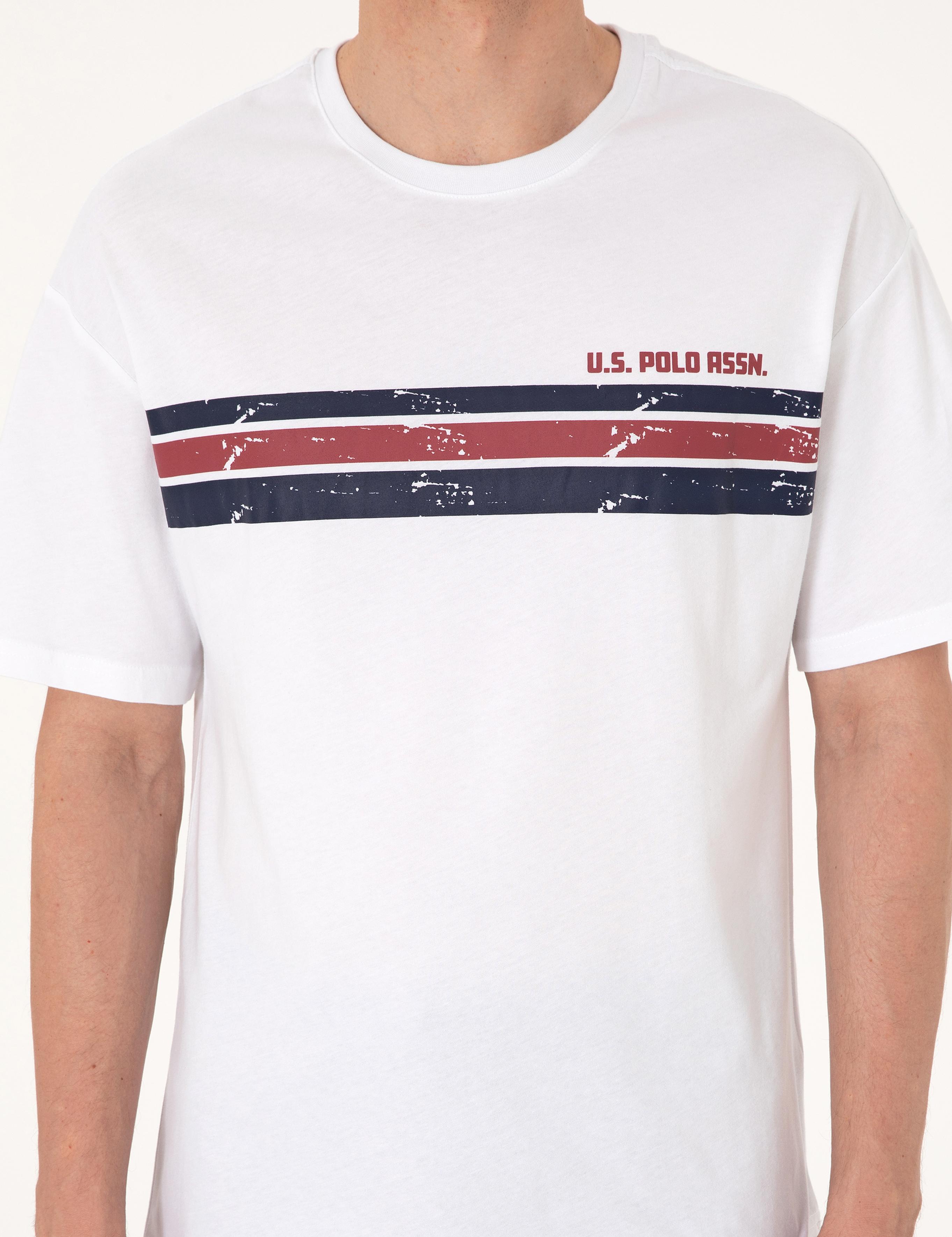 تی شرت یقه گرد ریلکس یقه گرد مردانه یو اس پولو | U.S. Polo Assn. - تصویر 6