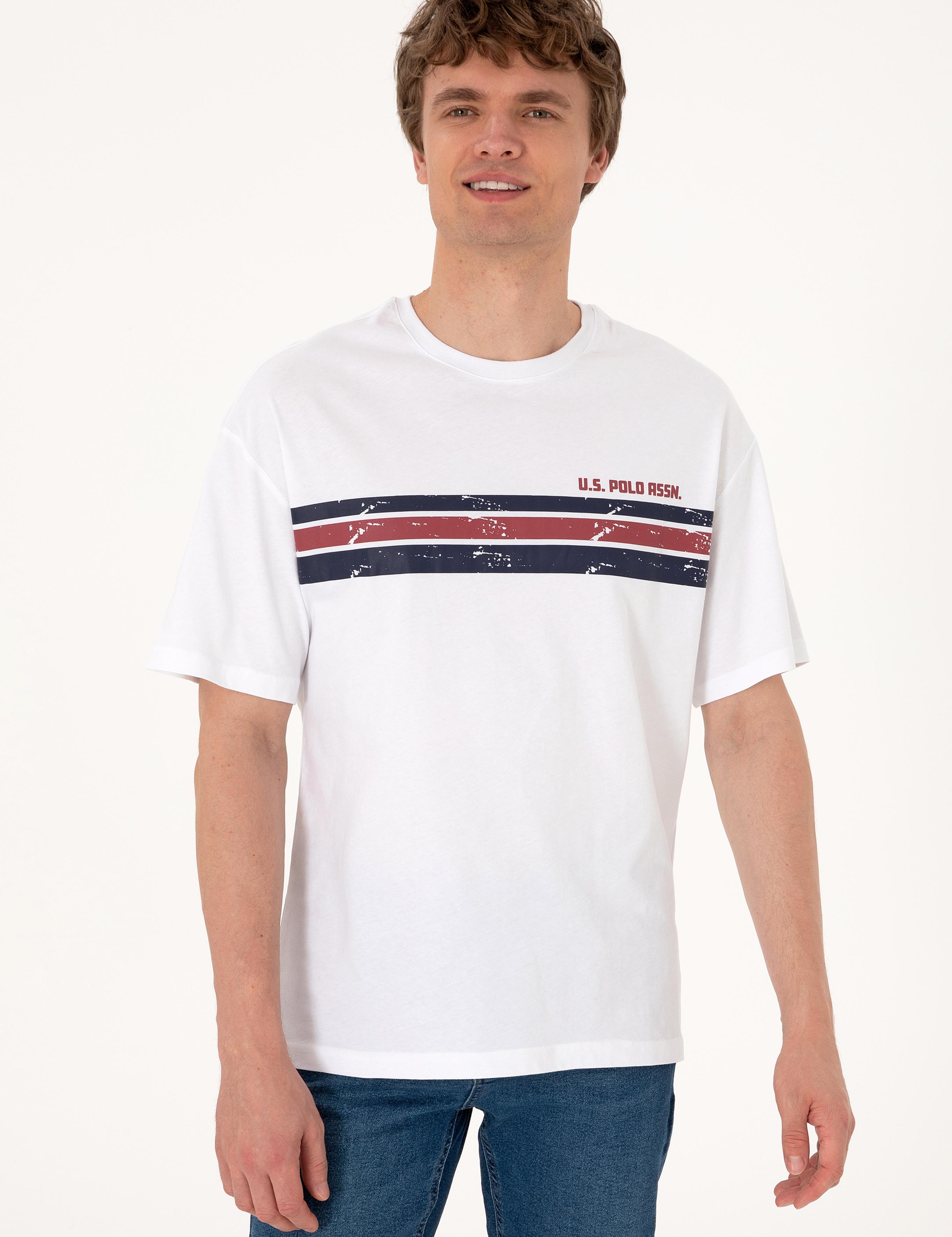 تی شرت یقه گرد ریلکس یقه گرد مردانه یو اس پولو | U.S. Polo Assn. - تصویر 3