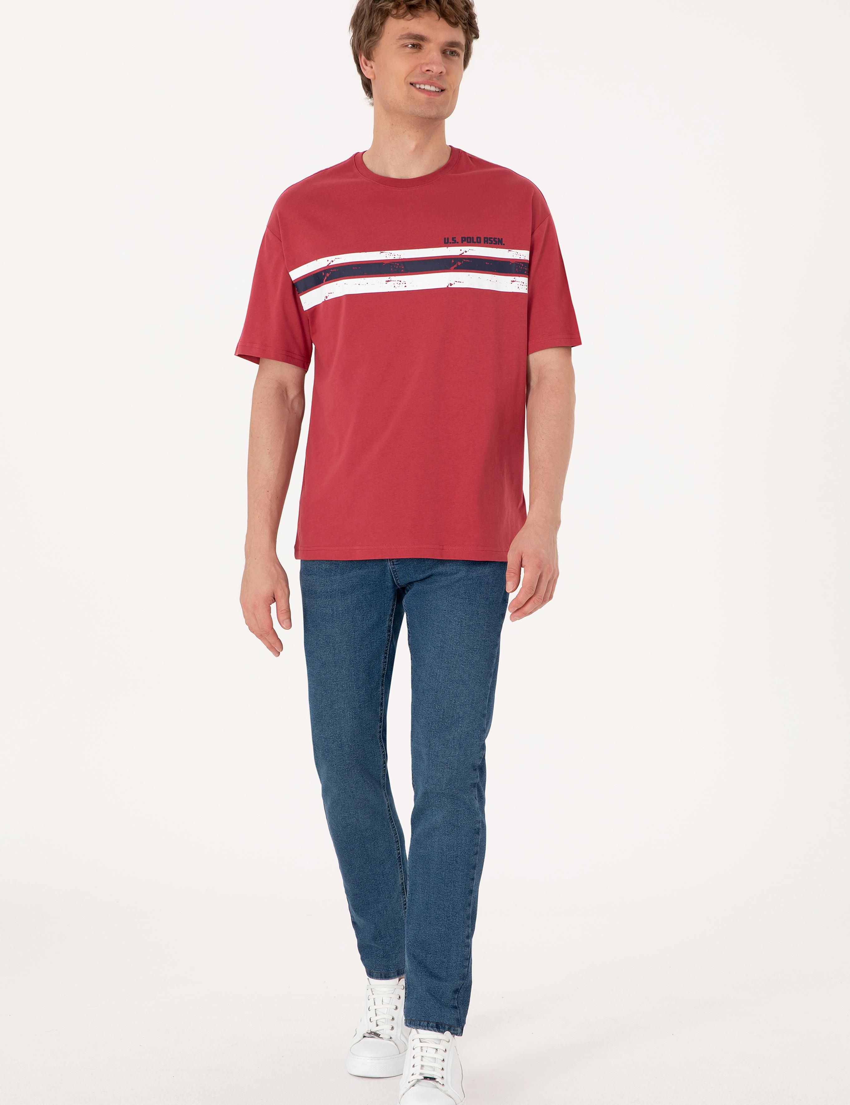 تی شرت یقه گرد ریلکس یقه گرد مردانه یو اس پولو | U.S. Polo Assn. - تصویر 4