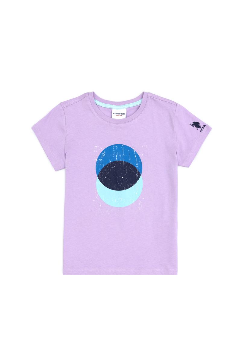 Erkek Çocuk Lila Bisiklet Yaka Tişört