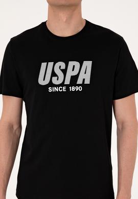 Erkek Regular Fit Siyah Bisiklet Yaka Tişört - 50306966061