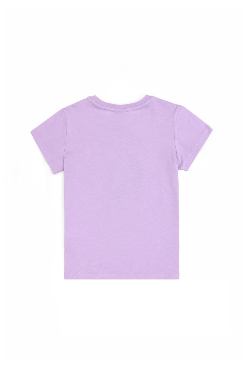 Erkek Çocuk Lila Bisiklet Yaka Tişört