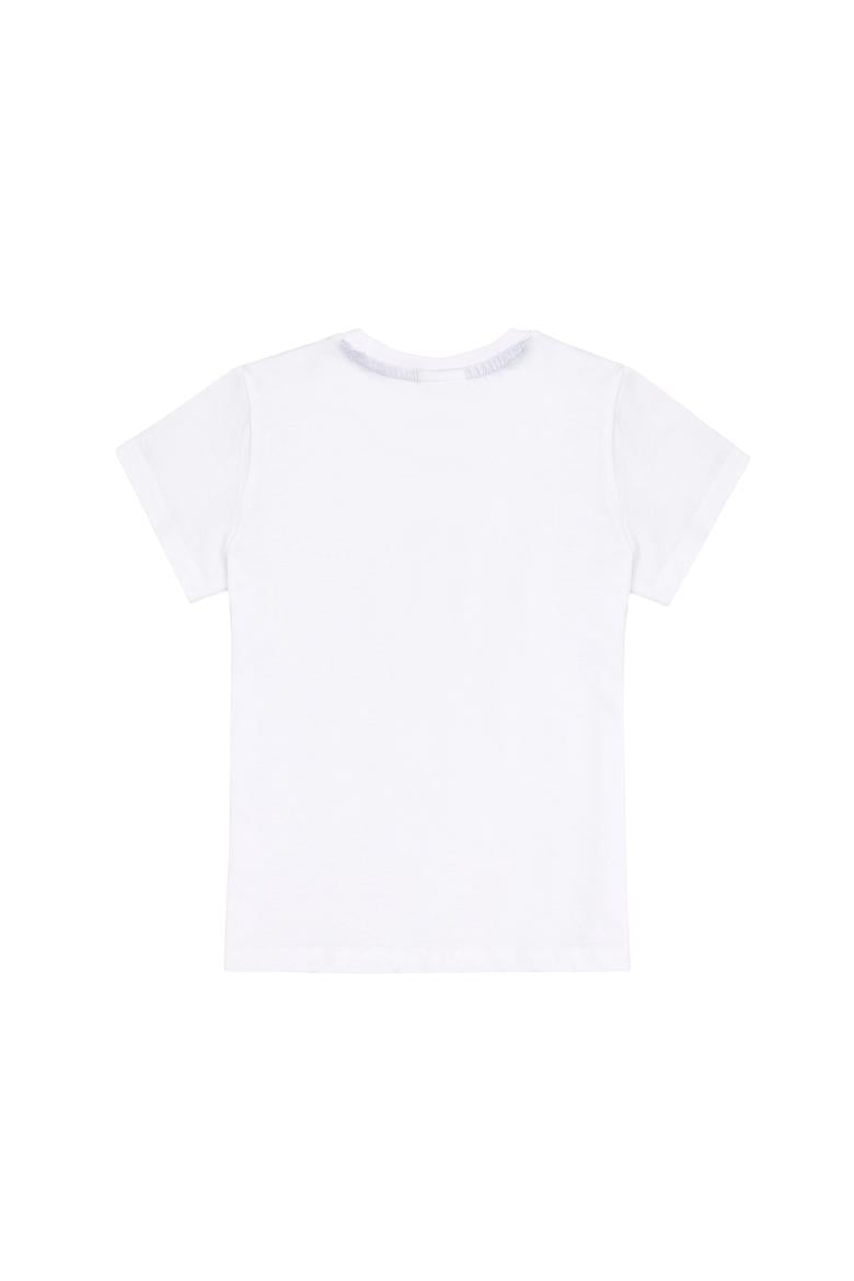 Erkek Çocuk Beyaz Bisiklet Yaka Tişört - 50307292003