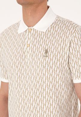 Erkek Regular Fit Açık Haki Polo Yaka Tişört - 50311944009