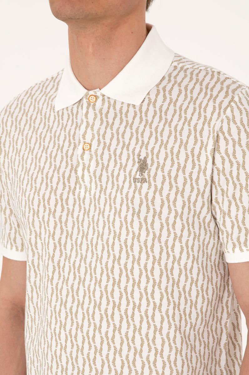 Erkek Regular Fit Açık Haki Polo Yaka Tişört