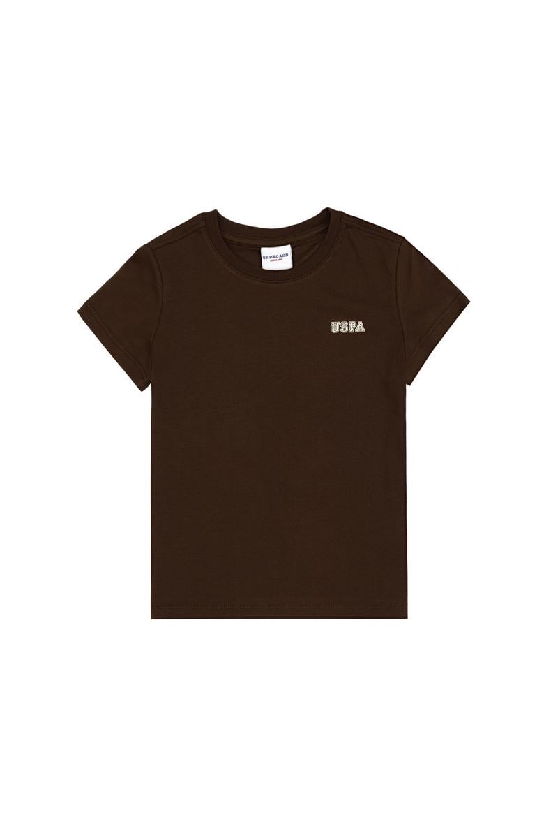 Erkek Çocuk Kahverengi Bisiklet Yaka Tişört - 50313932163