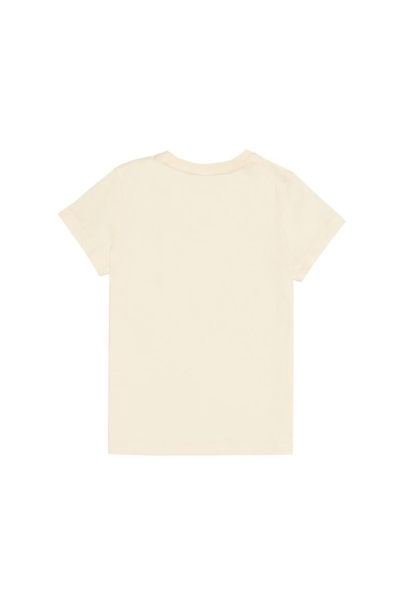 Erkek Çocuk Ekru Bisiklet Yaka Tişört - 50313932139