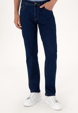 Erkek Koyu Mavi Jean Pantolon - 50297562055