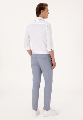 Erkek Lacivert Kanvas Pantolon - 50300176244