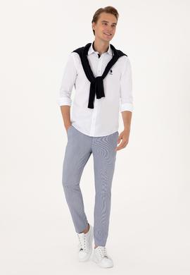 Erkek Lacivert Kanvas Pantolon - 50300176244