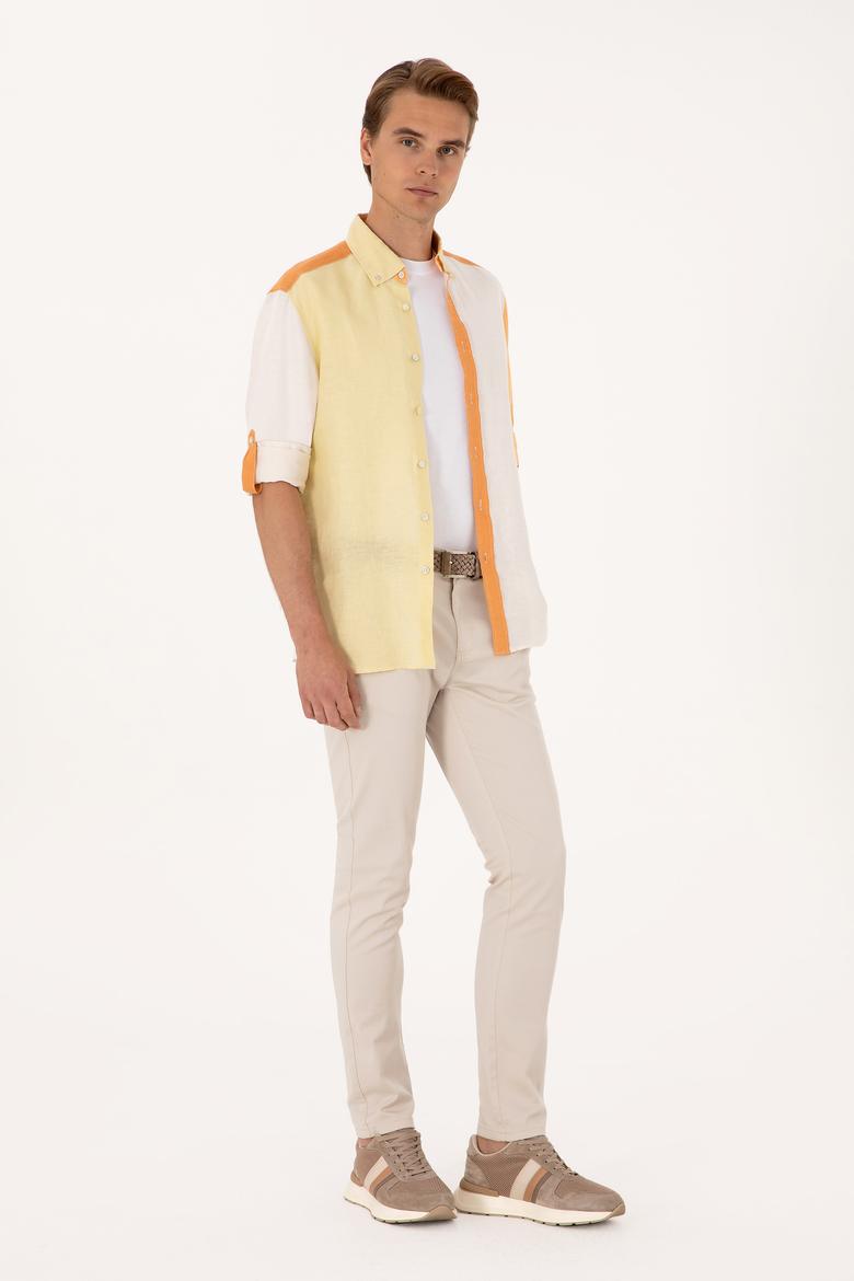 Erkek Bej Kanvas / Chino Pantolon - 50300123603