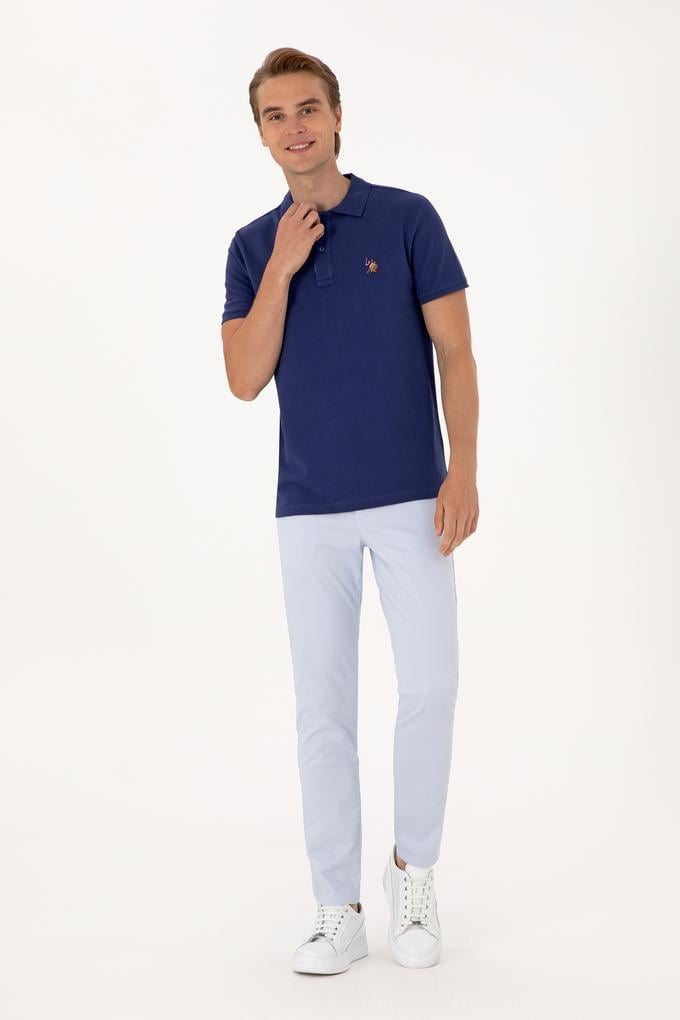 Erkek Açık Mavi Kanvas / Chino Pantolon