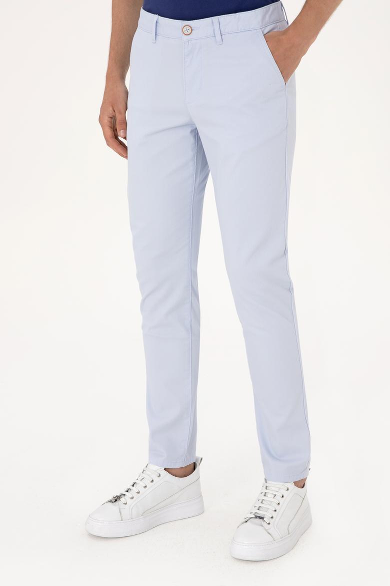 Erkek Açık Mavi Kanvas / Chino Pantolon - 50299191185