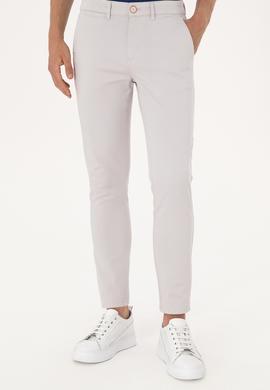 Erkek Açık Gri Kanvas / Chino Pantolon - 50300123136