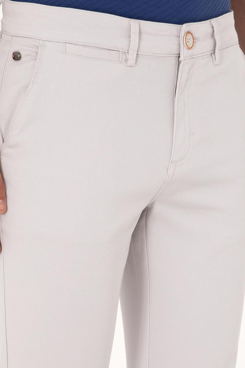 Erkek Açık Gri Kanvas / Chino Pantolon - 50300123136