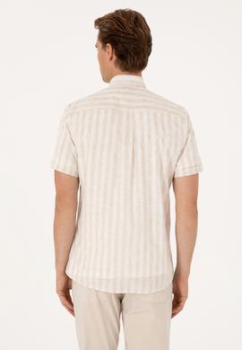 Erkek Camel Kısa Kollu Gömlek - 50299600016