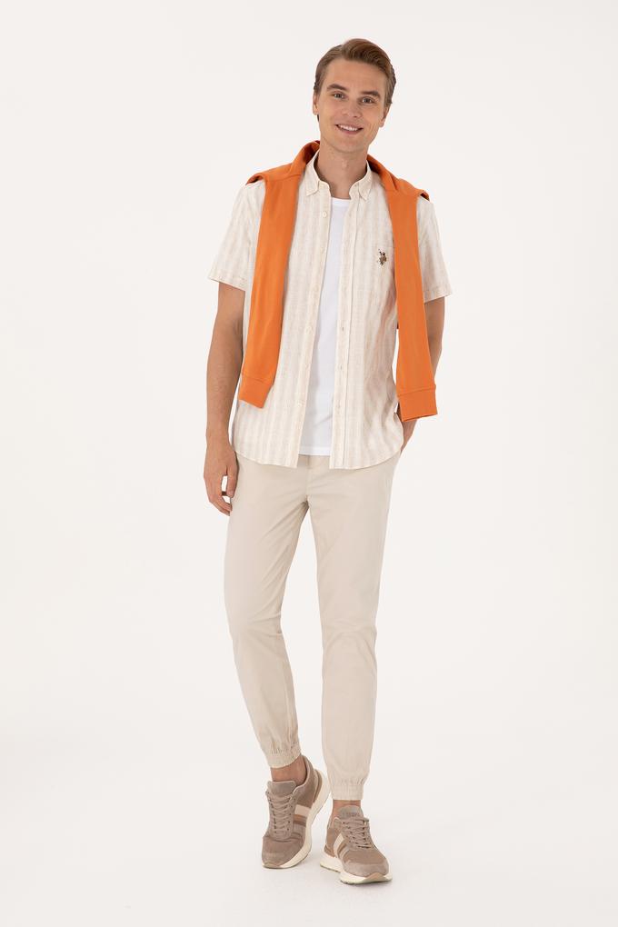 Erkek Taş Kanvas Pantolon