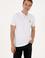 Erkek Slim Fit Polo Yaka Beyaz Basic Tişört
