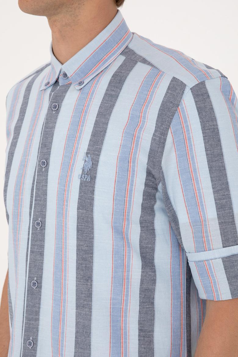 Erkek Açık Mavi Uzun Kollu Gömlek - 50299589009