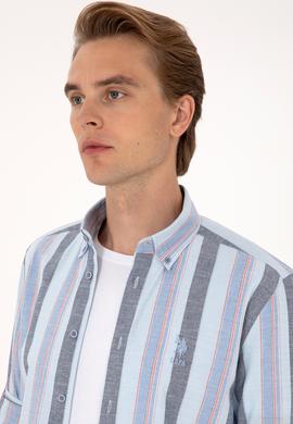 Erkek Açık Mavi Uzun Kollu Gömlek - 50299589009