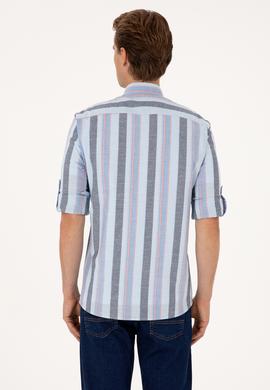 Erkek Açık Mavi Uzun Kollu Gömlek - 50299589009