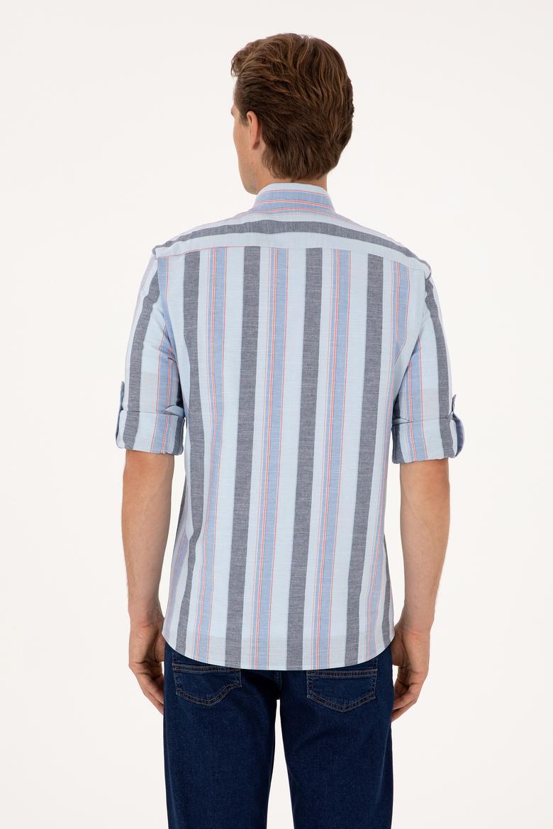 Erkek Açık Mavi Uzun Kollu Gömlek - 50299589009