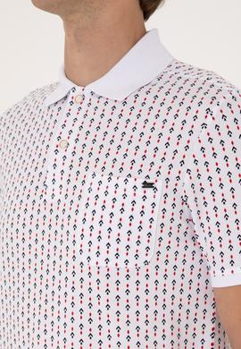 Erkek Regular Fit Beyaz Polo Yaka Tişört - 50299637033