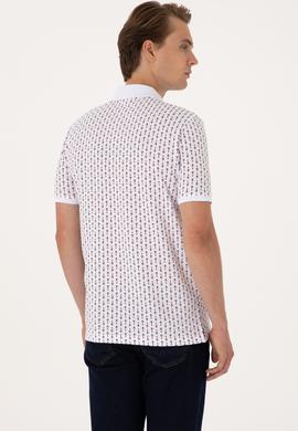 Erkek Regular Fit Beyaz Polo Yaka Tişört - 50299637033