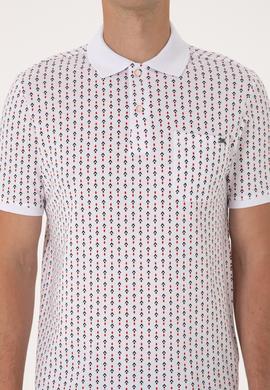 Erkek Regular Fit Beyaz Polo Yaka Tişört - 50299637033