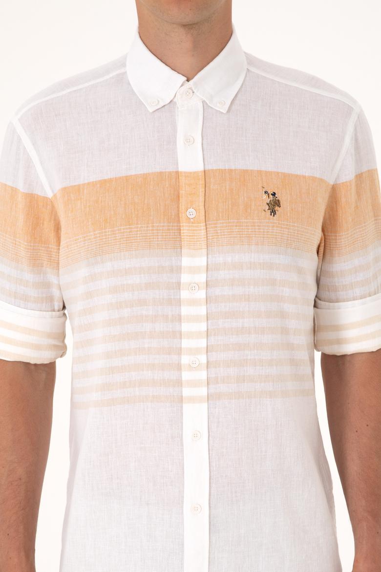 Erkek Turuncu Uzun Kollu Gömlek - 50300105013