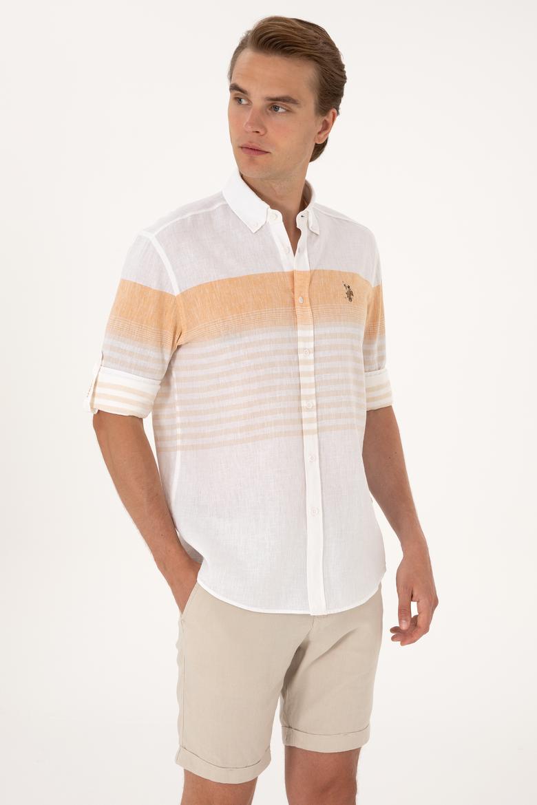 Erkek Turuncu Uzun Kollu Gömlek - 50300105013