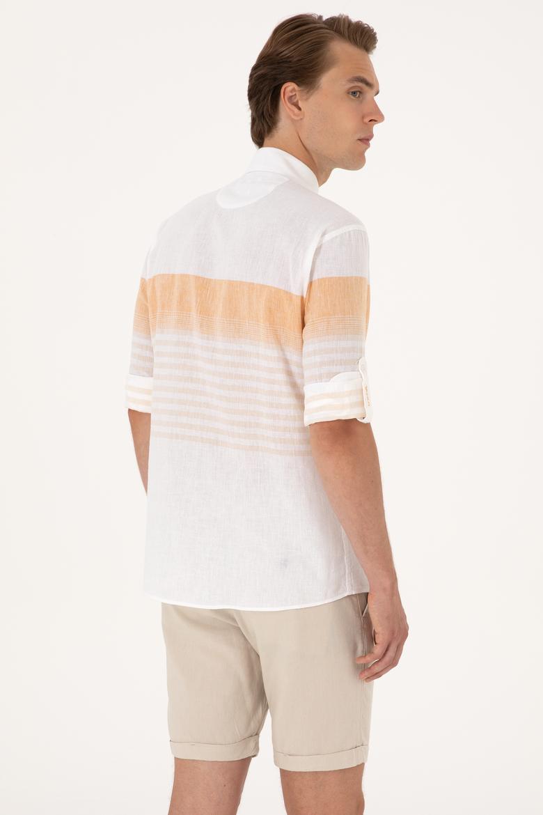 Erkek Turuncu Uzun Kollu Gömlek - 50300105013