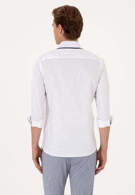 Erkek Beyaz Uzun Kollu Gömlek - 50300225009