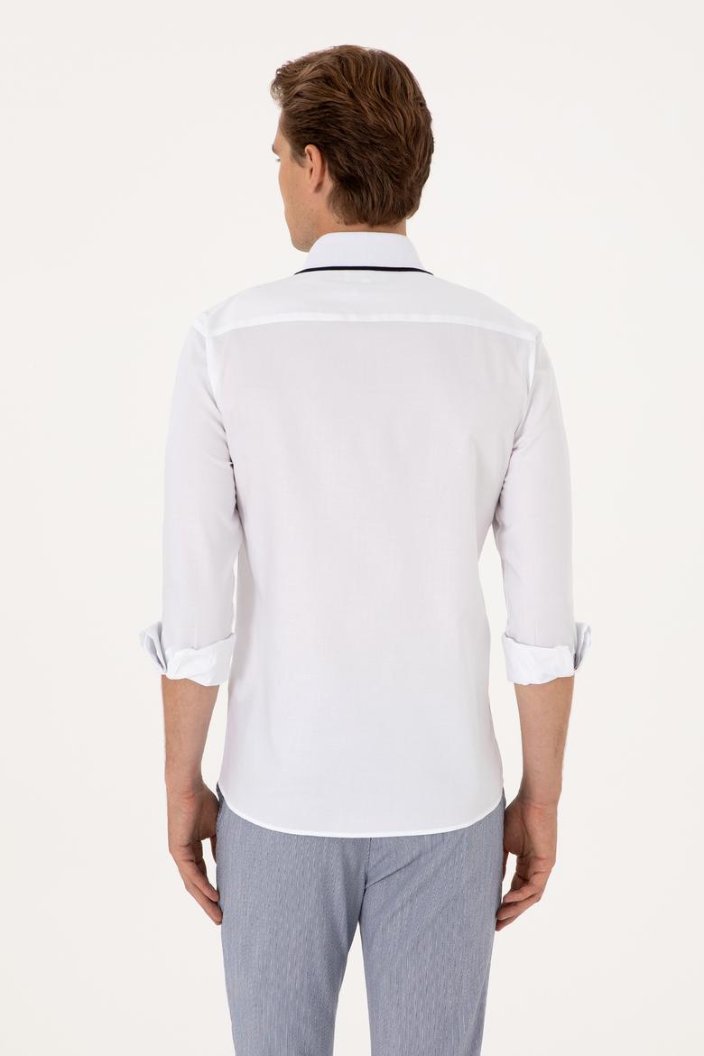 Erkek Beyaz Uzun Kollu Gömlek - 50300225009