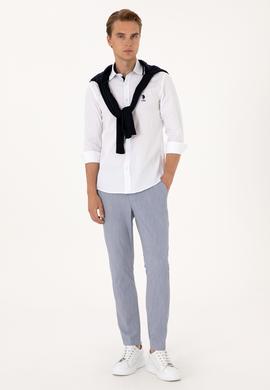 Erkek Beyaz Uzun Kollu Gömlek - 50300225009