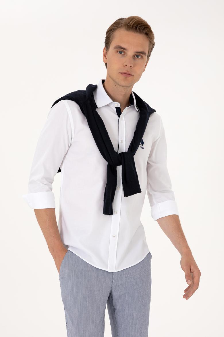 Erkek Beyaz Uzun Kollu Gömlek - 50300225009