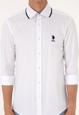 Erkek Beyaz Uzun Kollu Gömlek - 50300225009