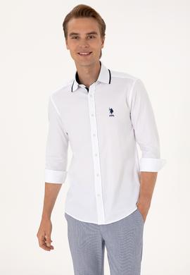 Erkek Beyaz Uzun Kollu Gömlek - 50300225009