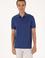 Erkek Regular Fit Açık Lacivert Polo Yaka Dokulu Tişört