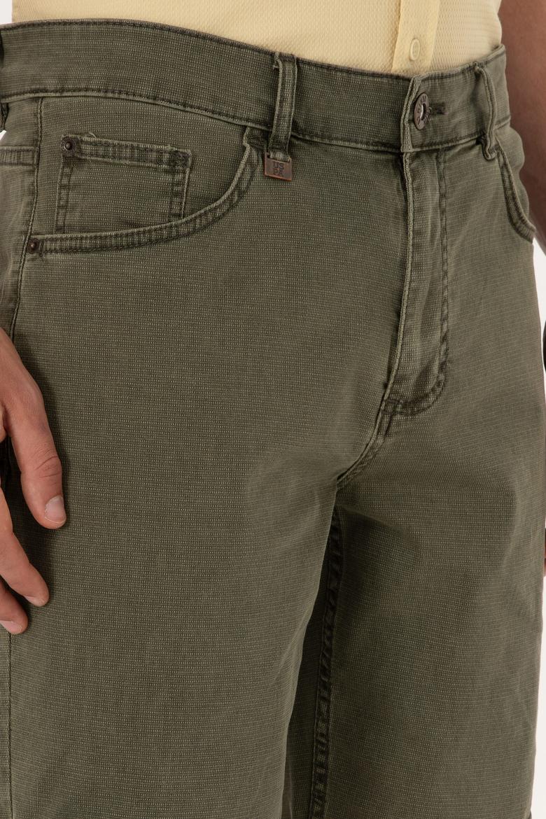 Erkek Haki Jean Şort - 50301847002