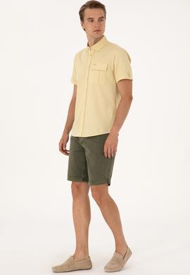 Erkek Haki Jean Şort - 50301847002