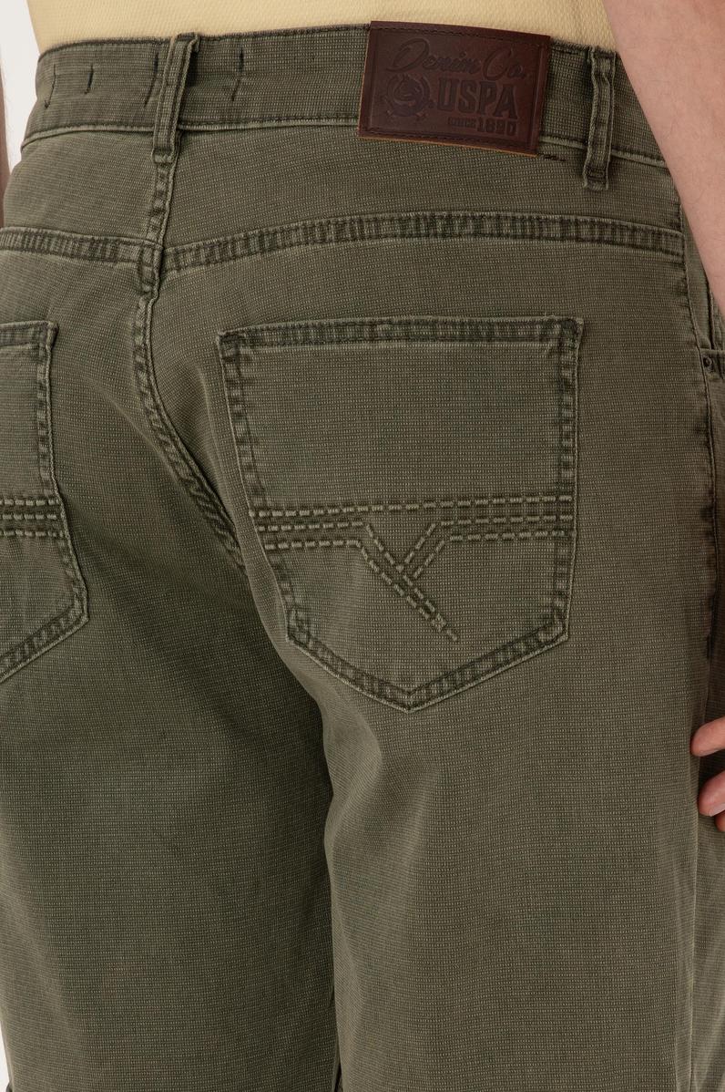 Erkek Haki Jean Şort