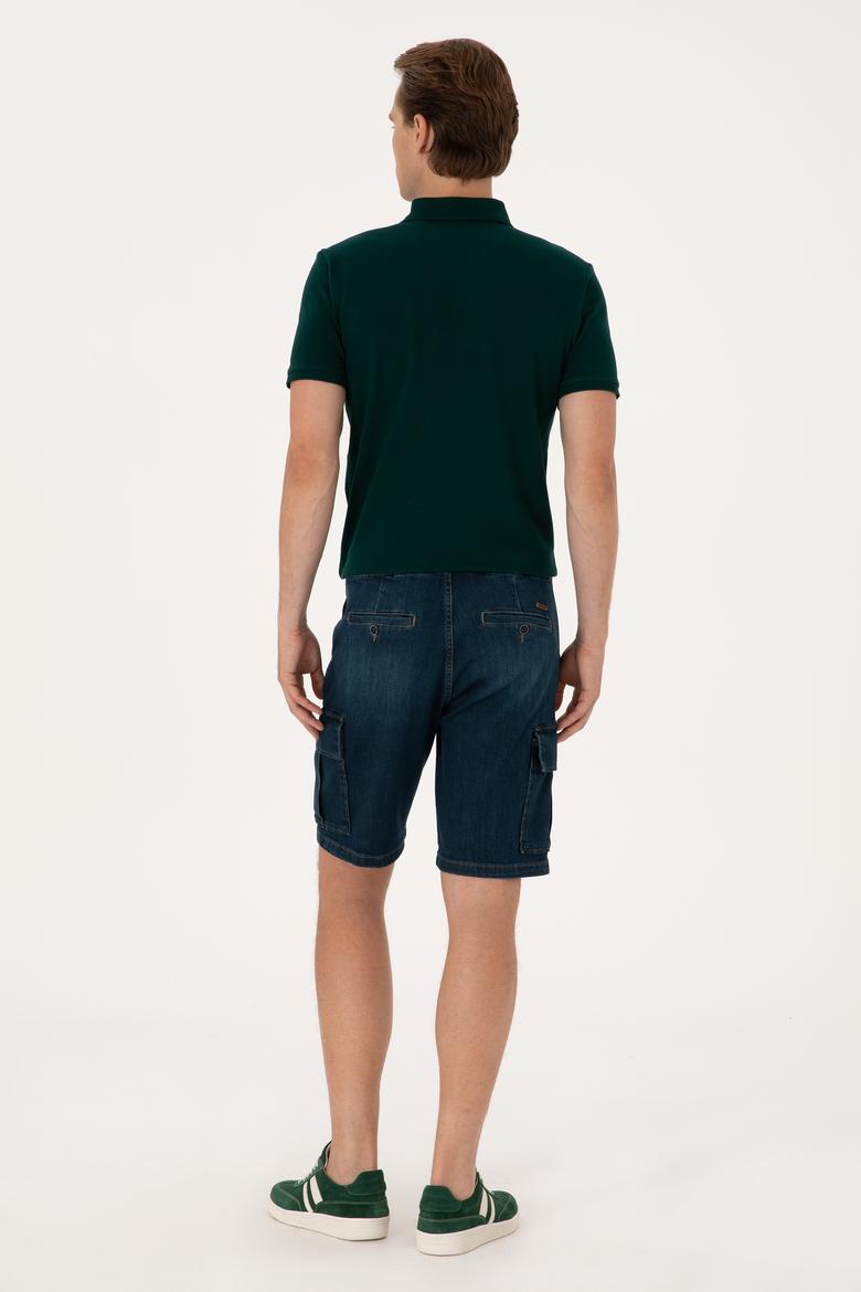 Erkek Mavi Jean Şort - 50304364007