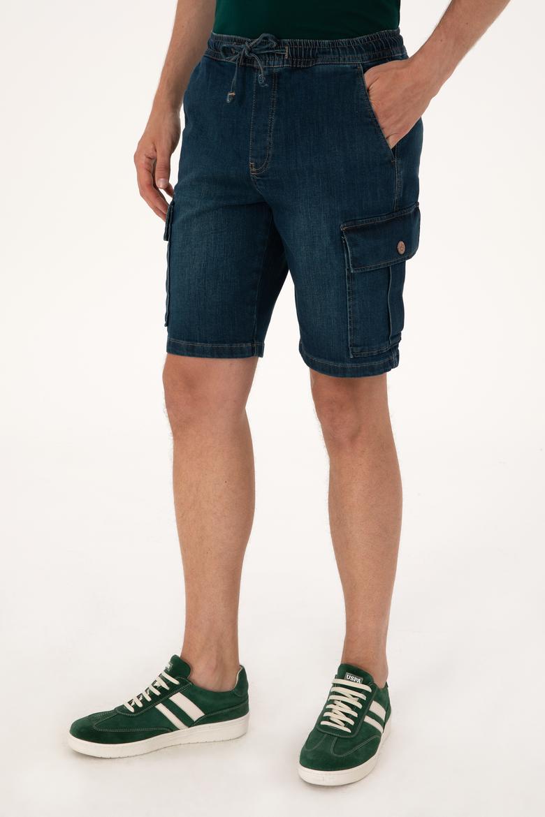 Erkek Mavi Jean Şort - 50304364007